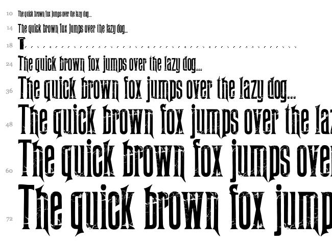 Midnight Moon font waterfall
